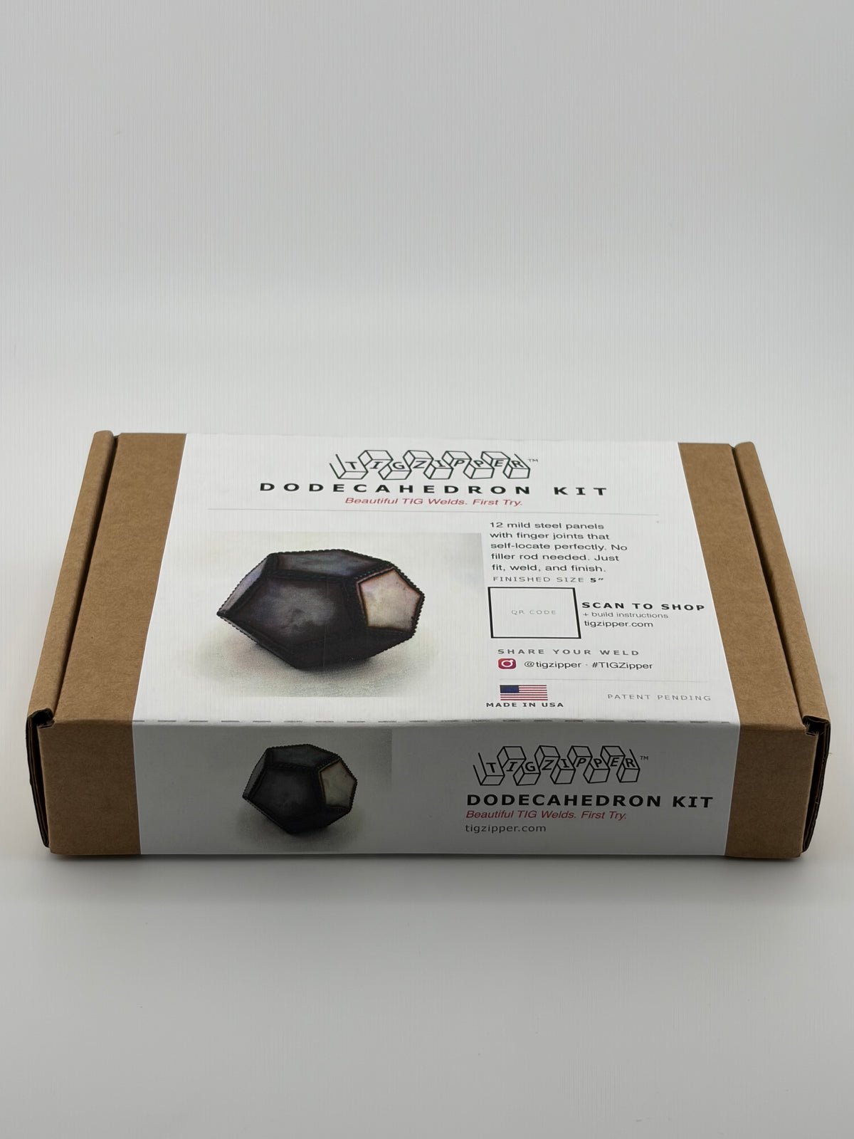 Dodecahedron TIG Zipper (TM) kit