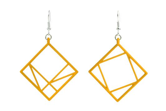 Pythagorean Earring, Yellow