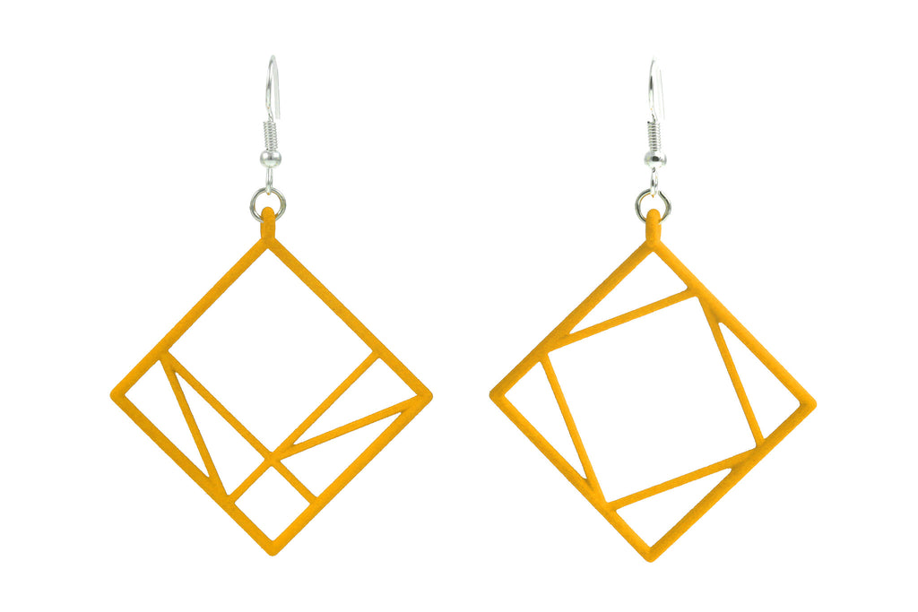 Pythagorean Earring, Yellow